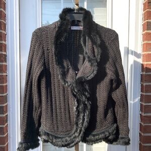 Pretty Angel Black Sweater Jacket Sz L